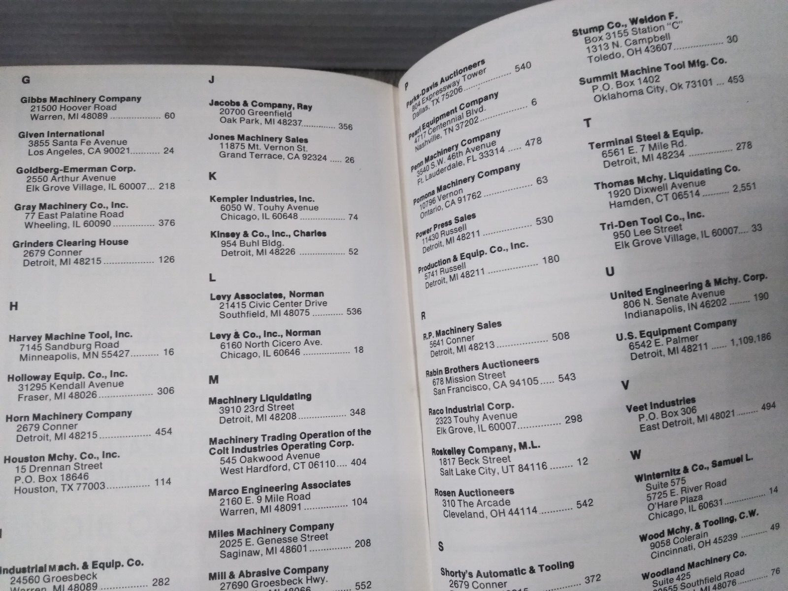 Serial Number Reference Book for Metalworking Machinery 5Tth Edition 1973/74