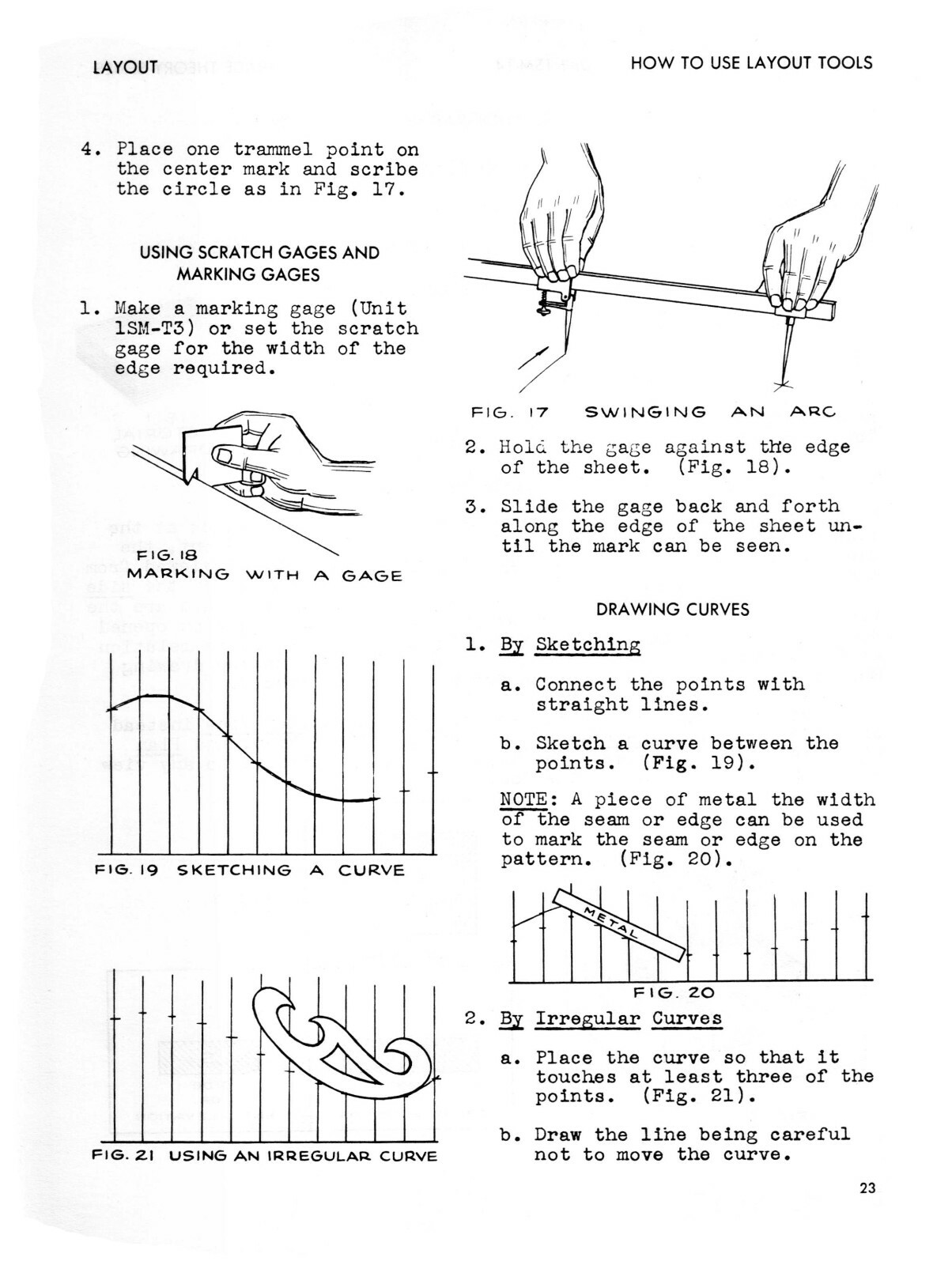 Sheet Metal Working Series Measurement & Layout Instruction Manual #1322