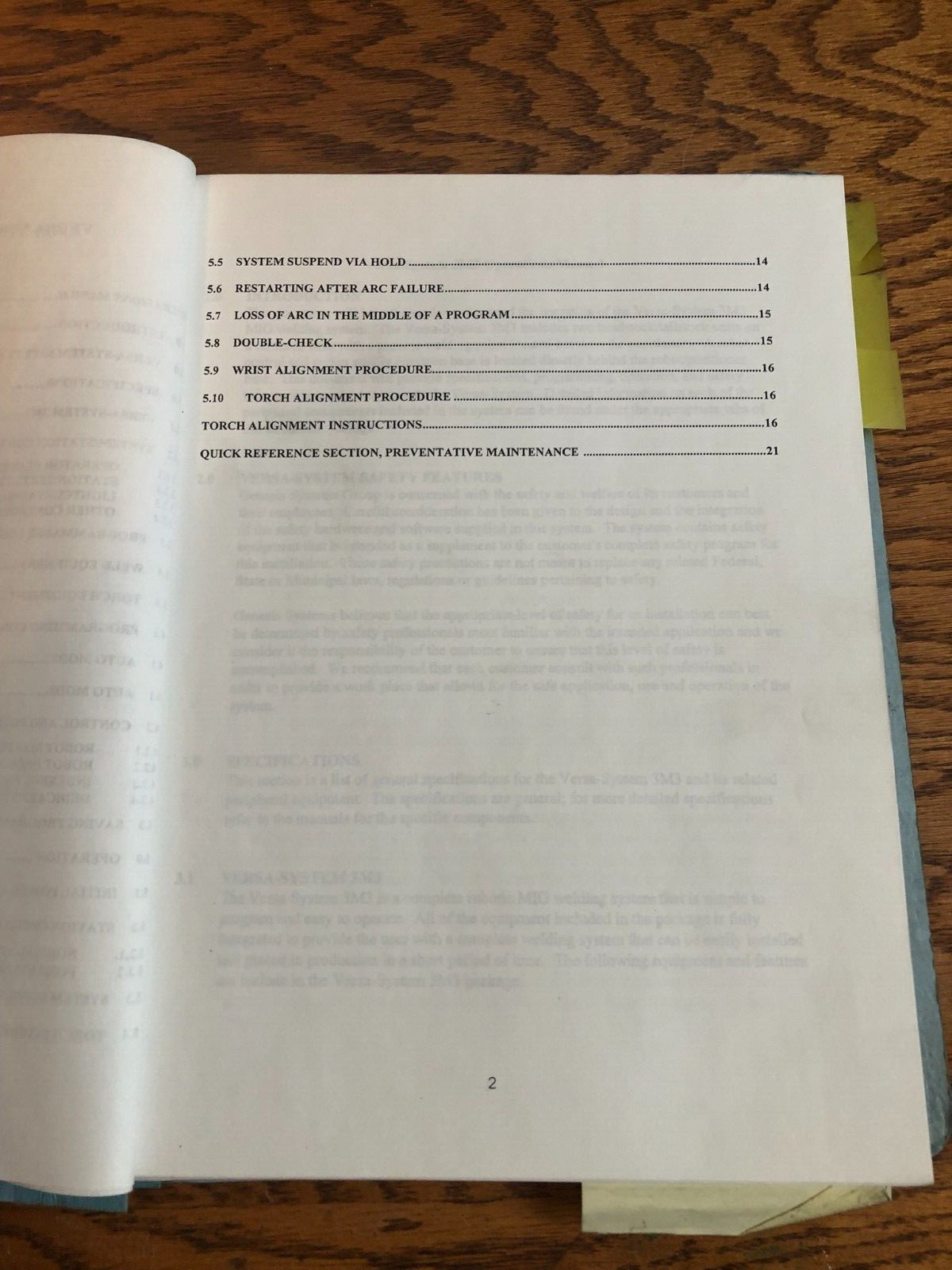 Genesis Systems Group Versa System V3M3 Moto Instruction Manual Parts List