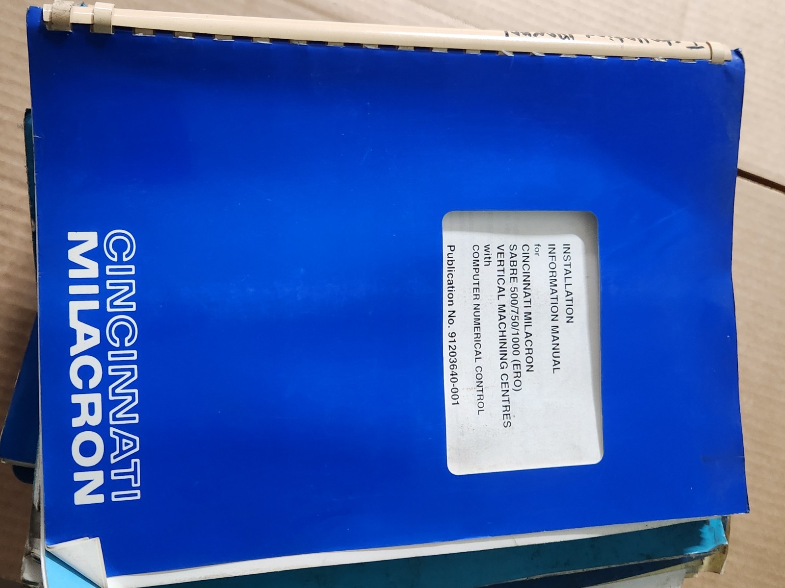Original Cincinnati Milacron Electronic Tool Gage Service And Operating Manual