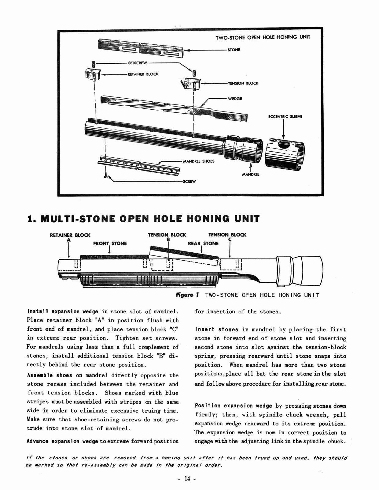 Sunnen MBB-1290D Precision Honing Machine Operating Instructions Manual #1671