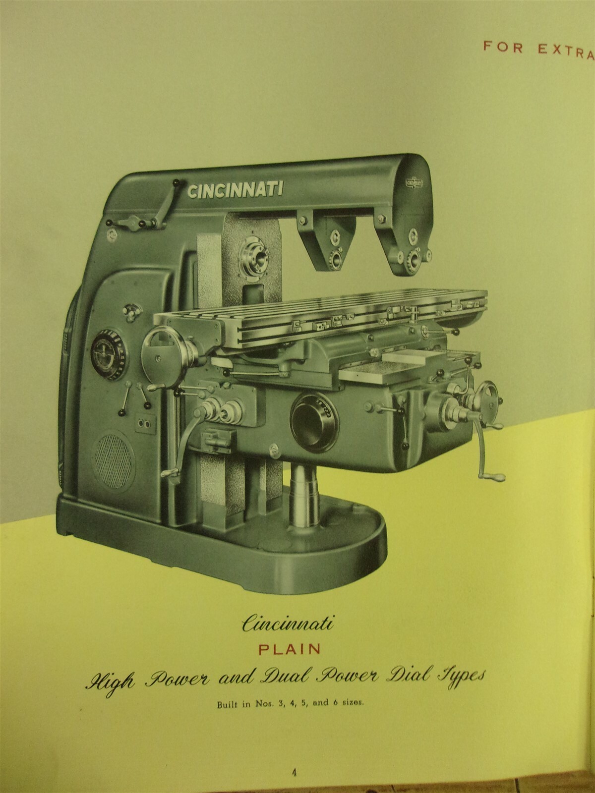 Cincinnati Milling 3,4,5,6 Dial Type Machines Manual *FREE SHIPPING*