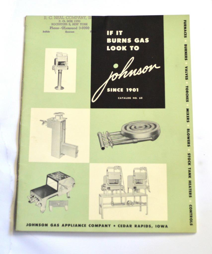 JOHNSON 60 GAS APPLIANCE BROCHURE