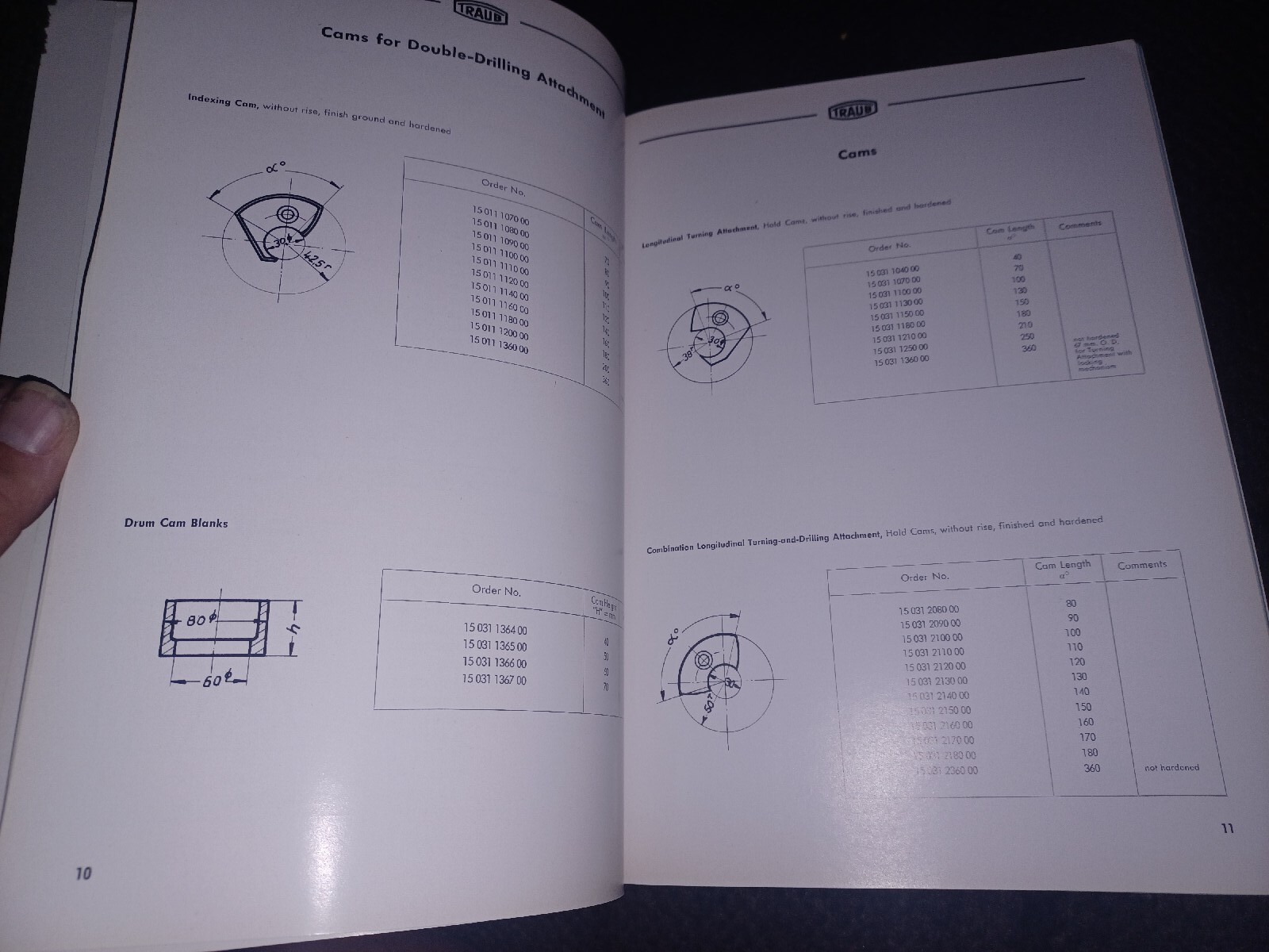 HERMANN TRAUB west Germany TOOLS For Automatics A15 A20 A25 A42 Catalog Book