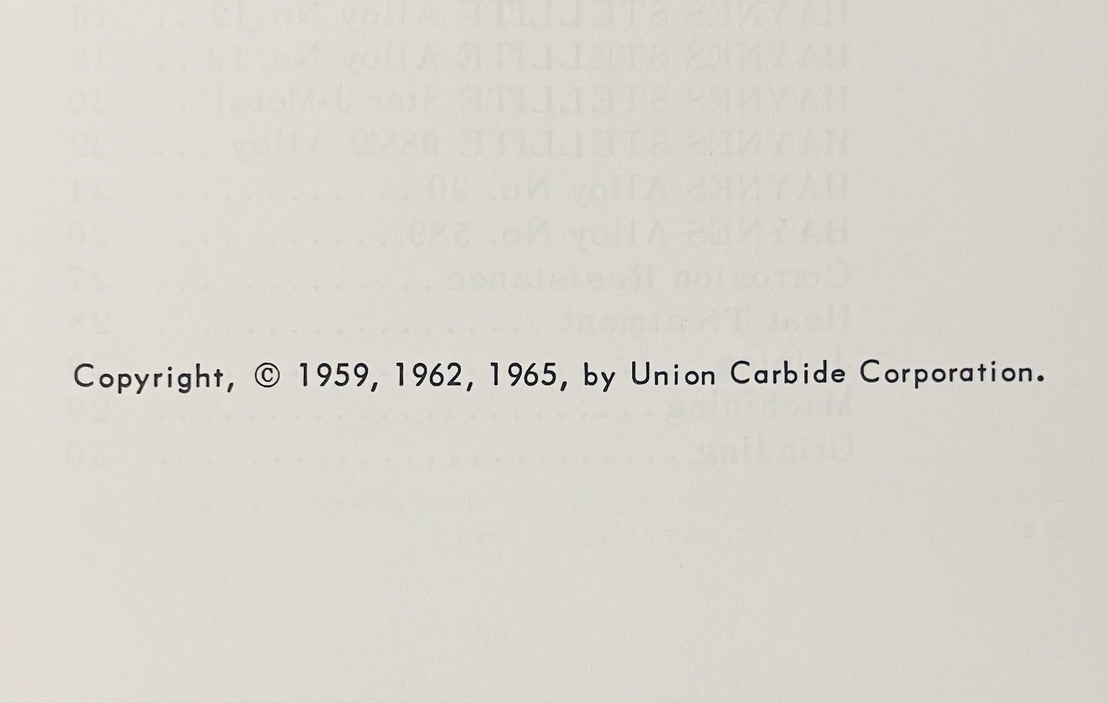1965 Union Carbide Wear-Resistant Alloys Stellite Guide | Industrial Metallurgy