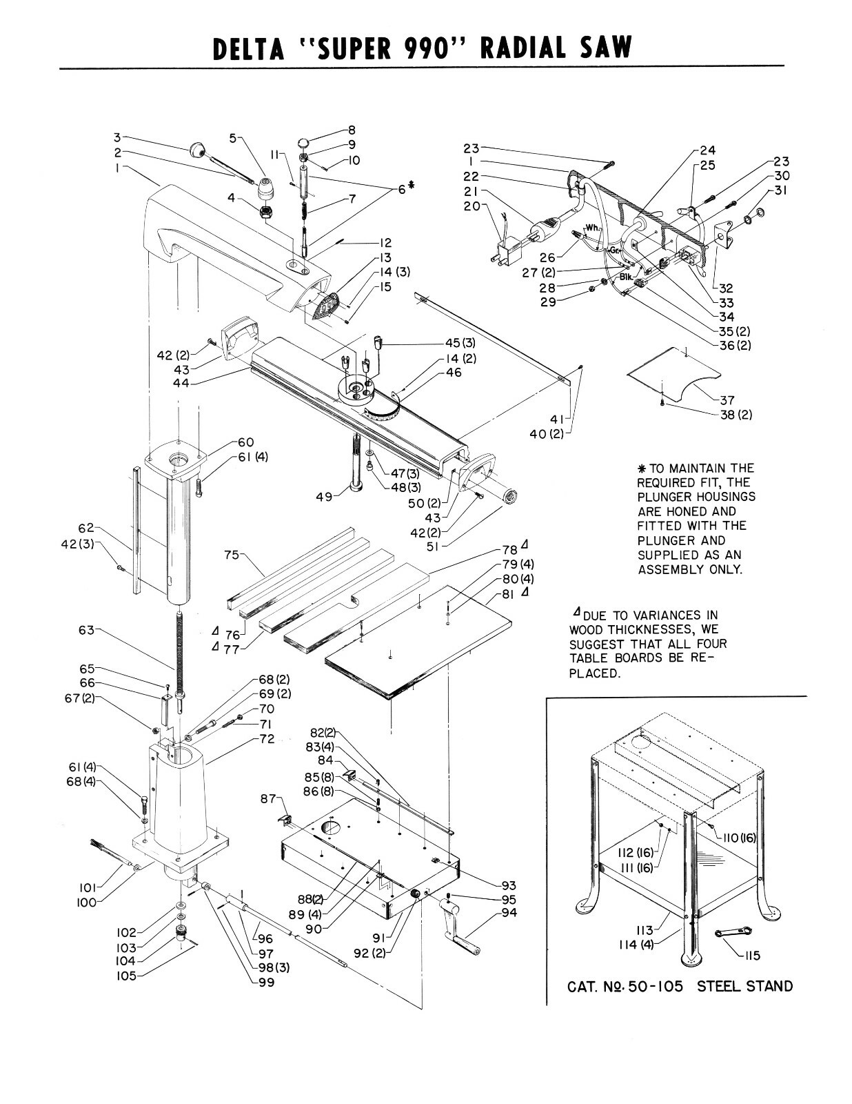 Delta Rockwell Light Industrial Power Tools Service Manual SV-229 #1920