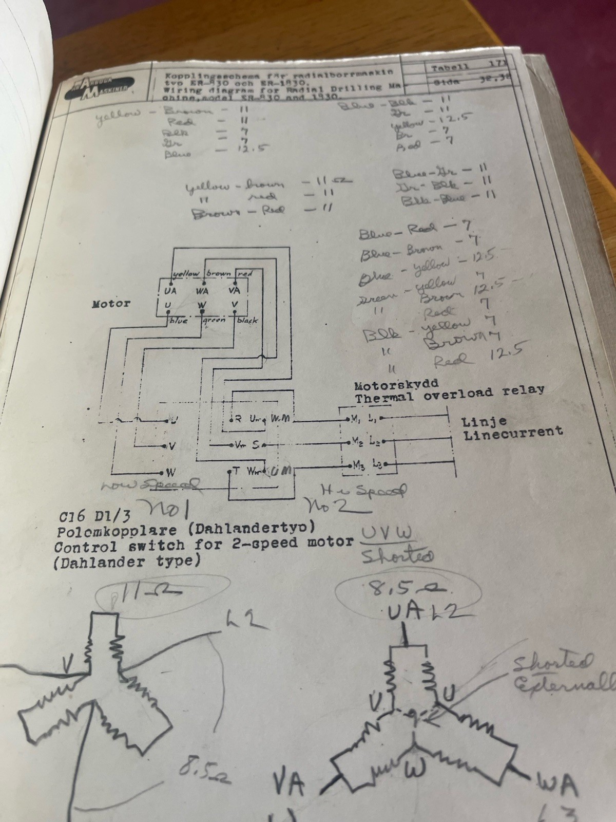 Arboga Maskiner ER 1830 and ER 830 Parts Schematics