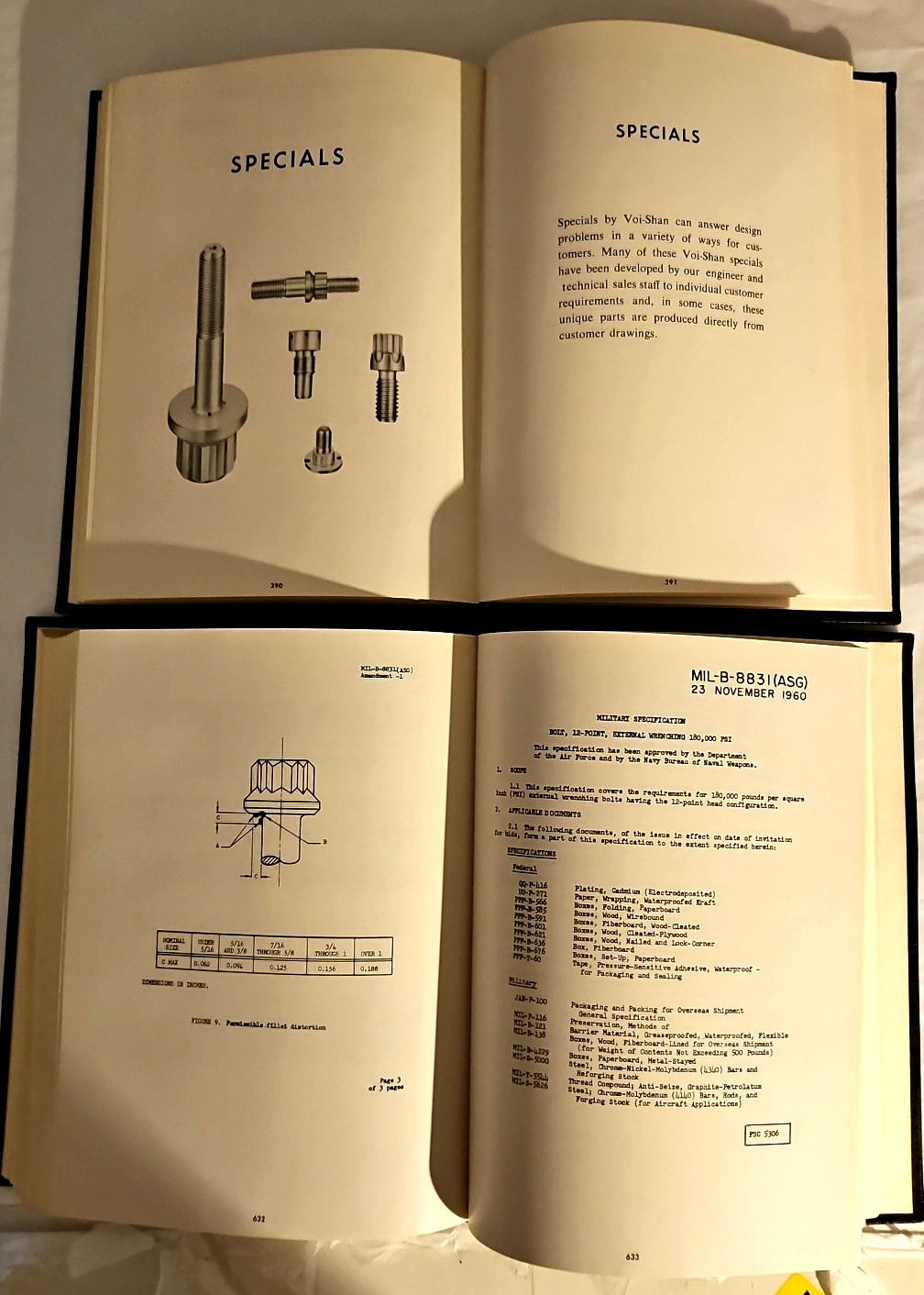 VOI-SHAN Aerospace Fastener Design Manual Volume I (1968) & II (1967) Book Set