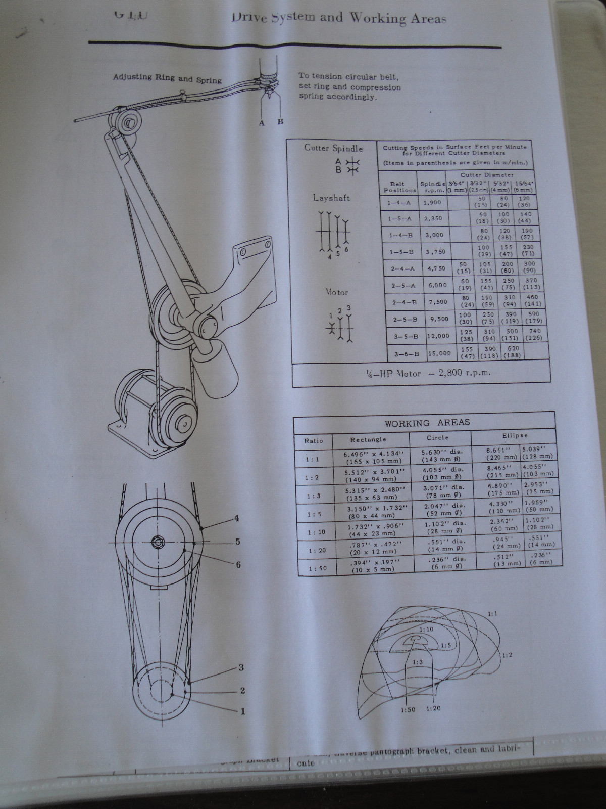 Deckel G1U G1L Pantograph Instruction & PARTS Manual SPECIAL SCAN AUCTION PDF