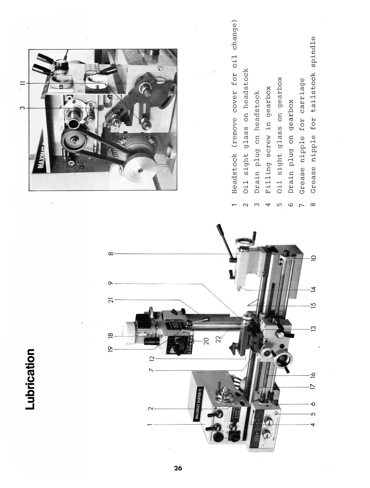 Emco Maximat Super 11 Lathe & Mill Instruction & Parts List Manual #1226