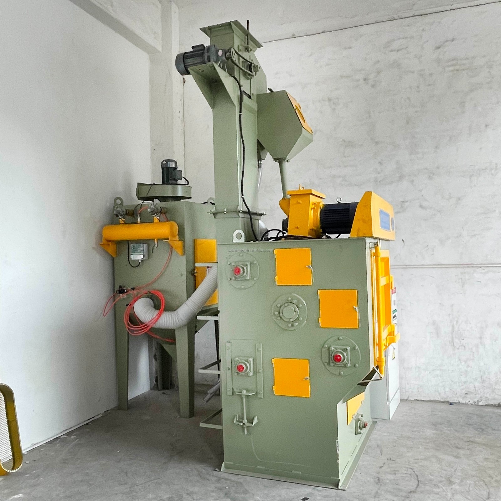 NEW Automatic Rotary Shot Blaster – Industrial Tumble Blast Cabinet – 3 Phase