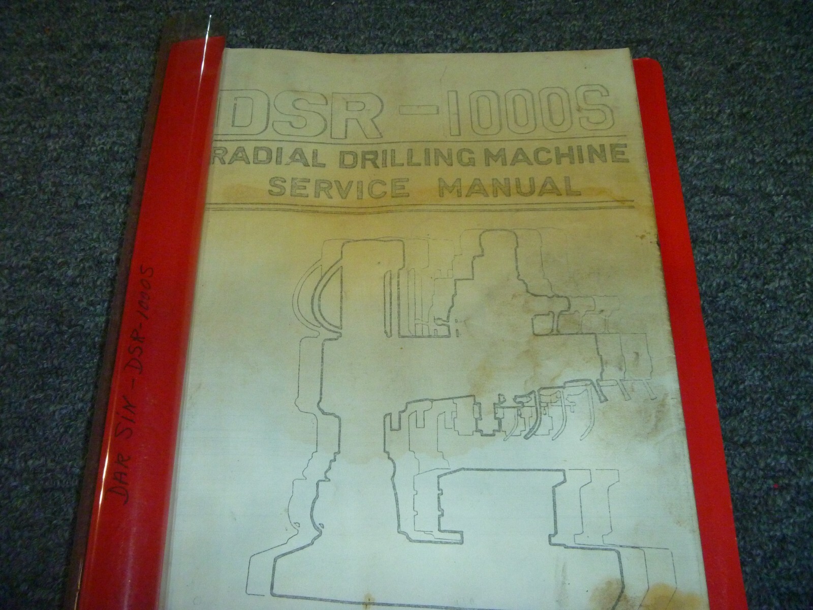 Dar Sin DSR-1000S Radial Drilling Machine Shop Service Repair Manual