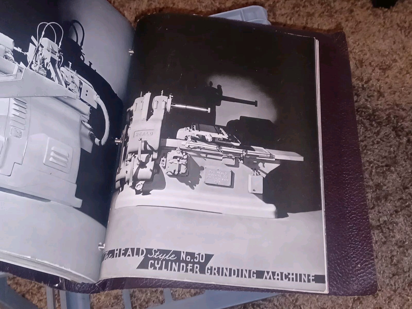 1946 HEALD COMPANY Precision GRINDING MACHINES Sales CATALOG LOT BINDER BOOK