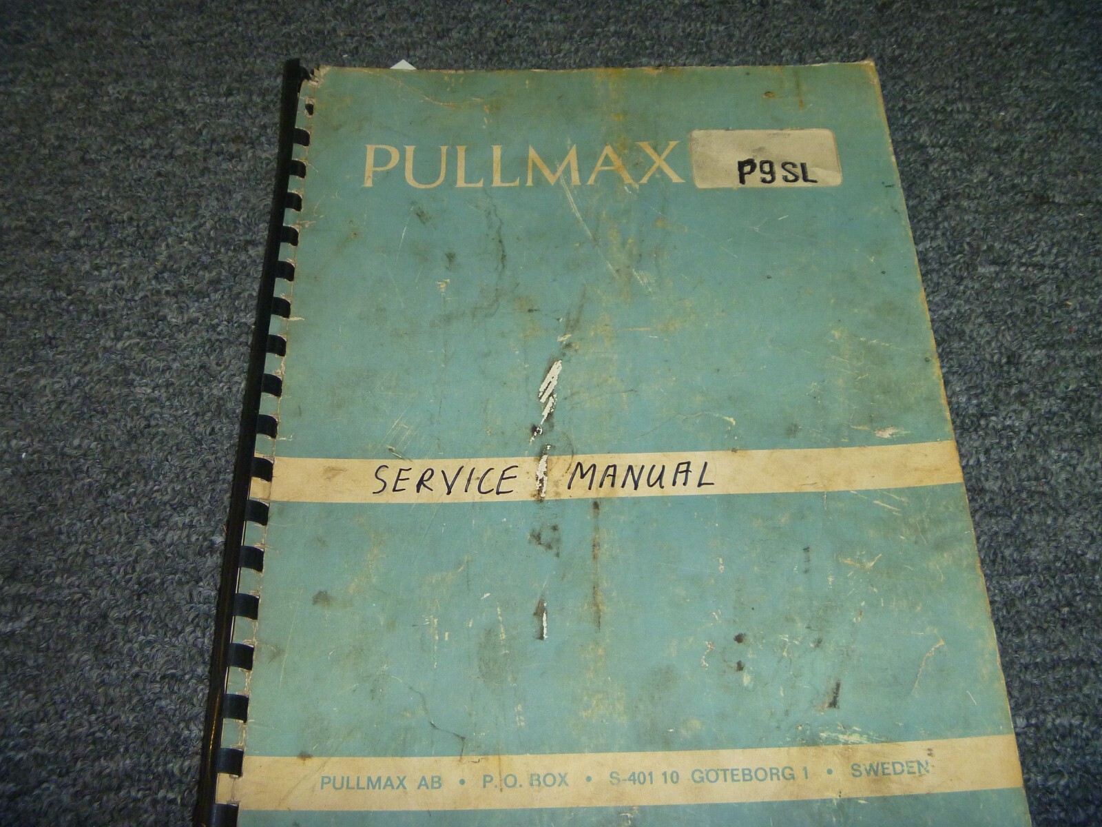 Pullmax P9SL Shear Cutter Nibbler Machine Shop Service Repair Technical Manual