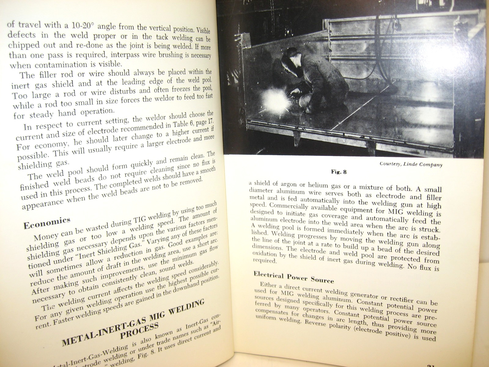 1967 Weldor’s Training Manual – Inert Gas Process, 2nd Ed., Kaiser Aluminum