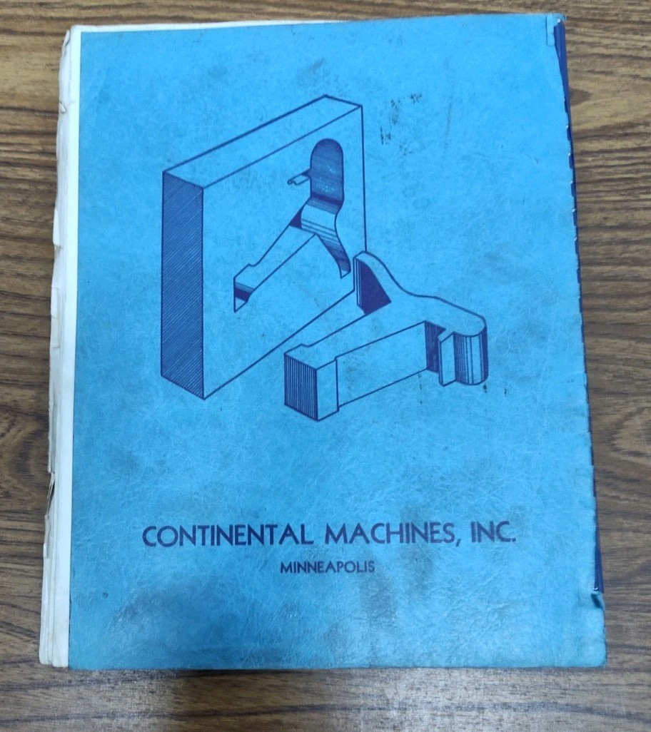 DoAll Co. MN V-60 Contour Machine Instruction Manual Brochures Continental Inc.