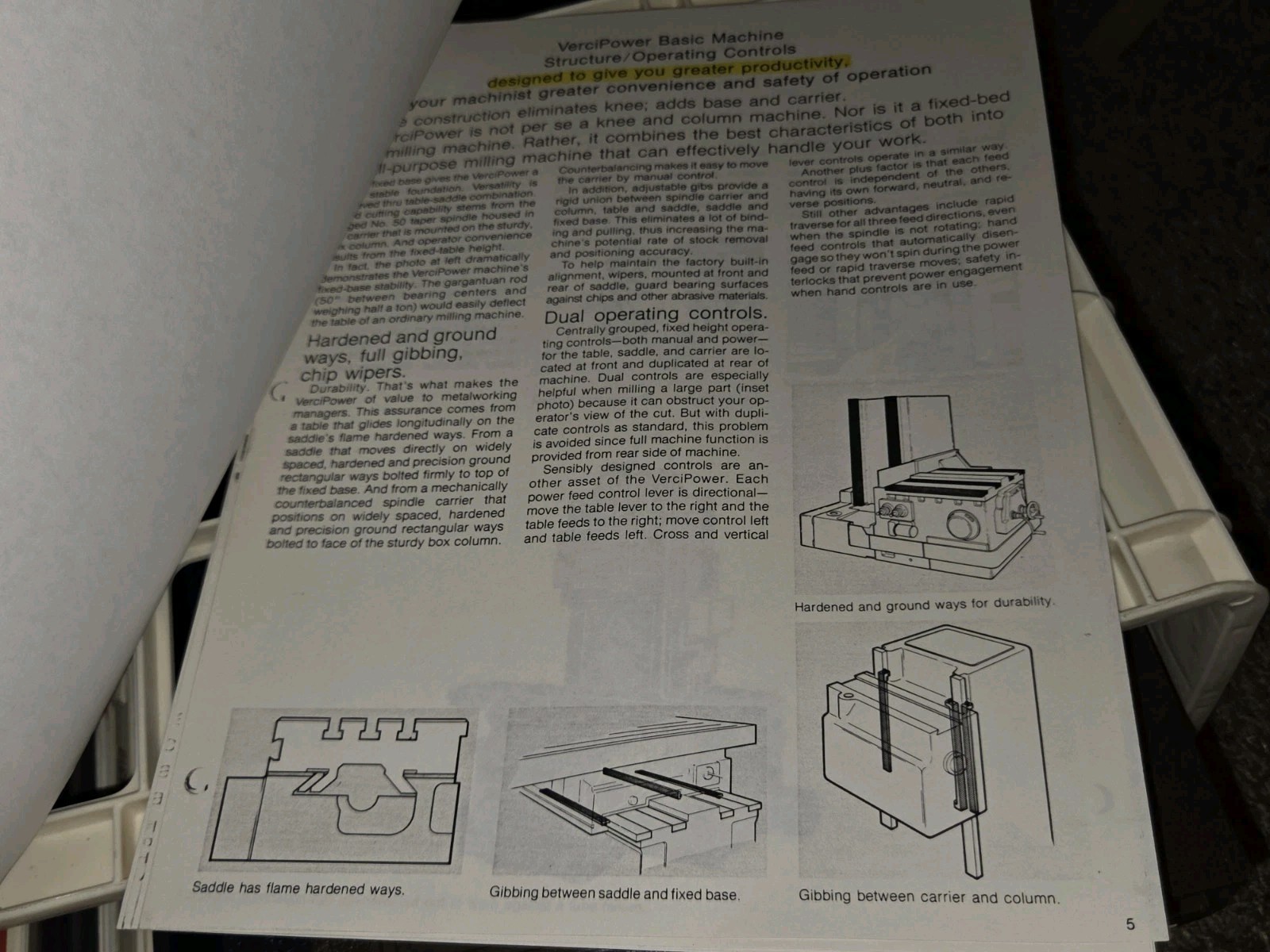 1974 CINCINNATI HORIZONTAL VERCIPOWER SALES PAPERWORK FLYER PROMO Machinist Tool