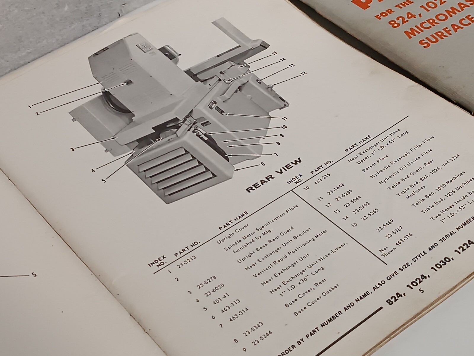 Brown & Sharpe Micromaster 824 1024 1030 1224 & 1236 Surface Grinder Manuals