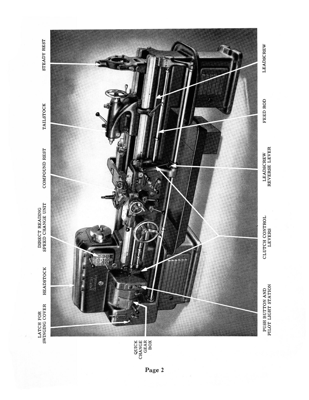 American Tool Works Lathes 14″ to 25″ Basic Instruction Manual #1794