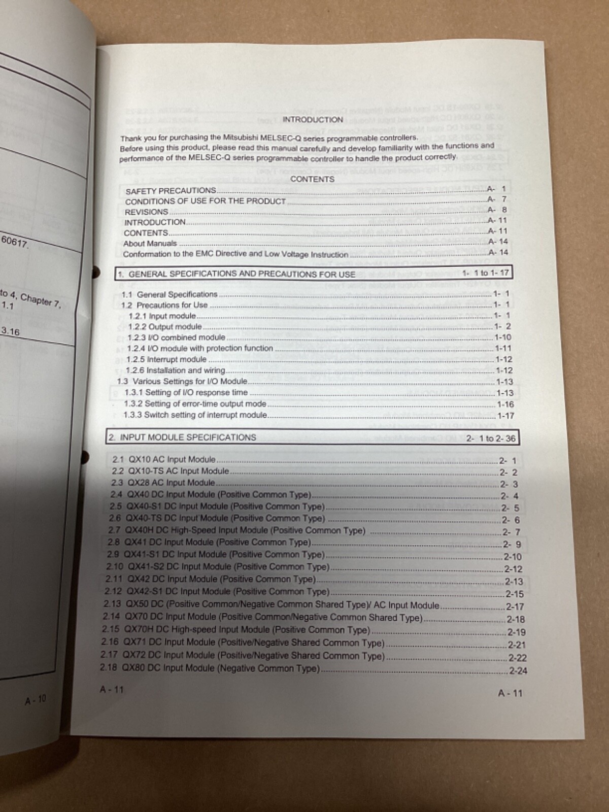 Mitsubishi I/O Module Type Building Block QSeries User’s Manual #118L81
