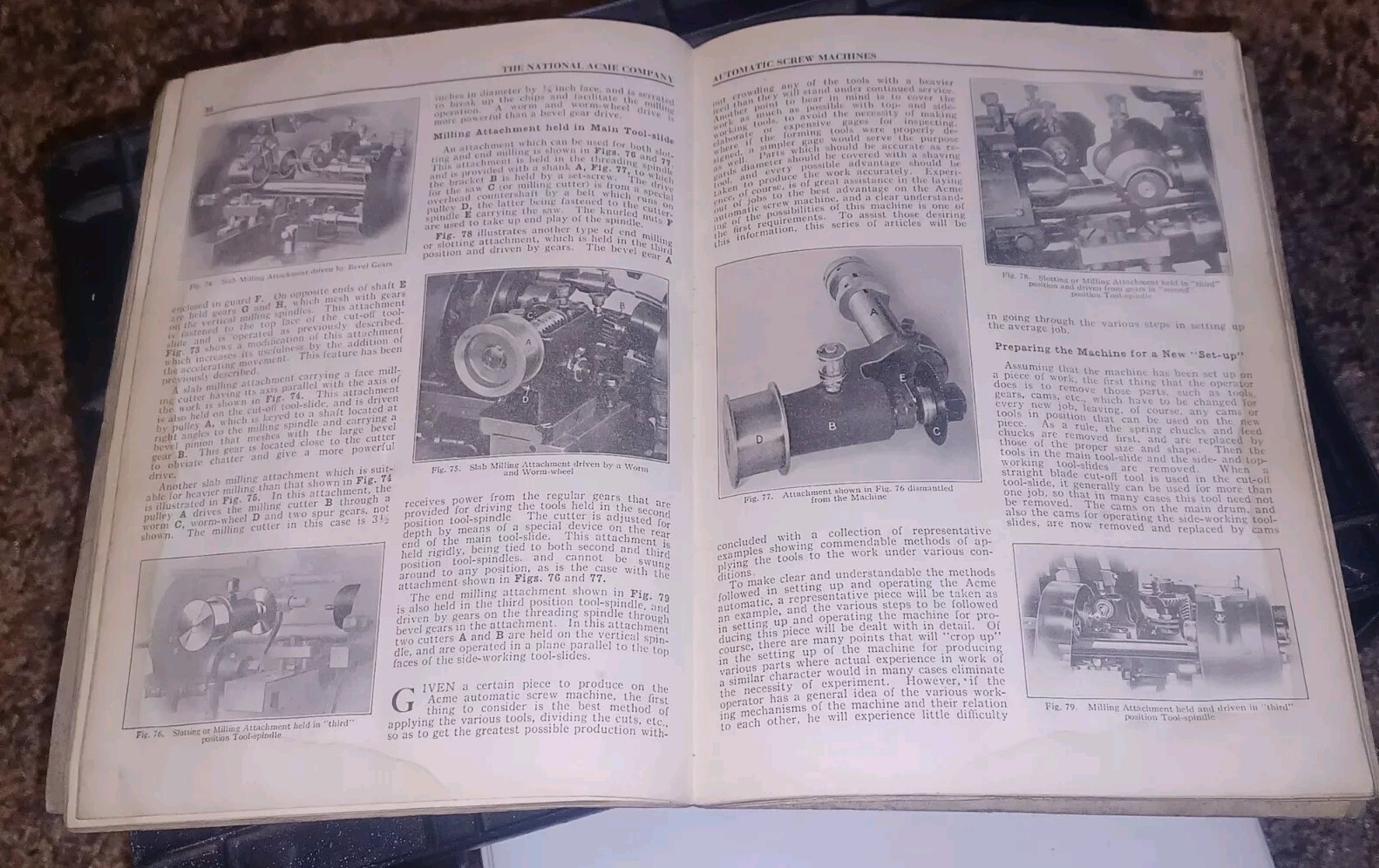 1912-1913 NAMCO National Acme Co AUTOMATIC MULTIPLE SPINDLE SCREW MACHINES BOOK