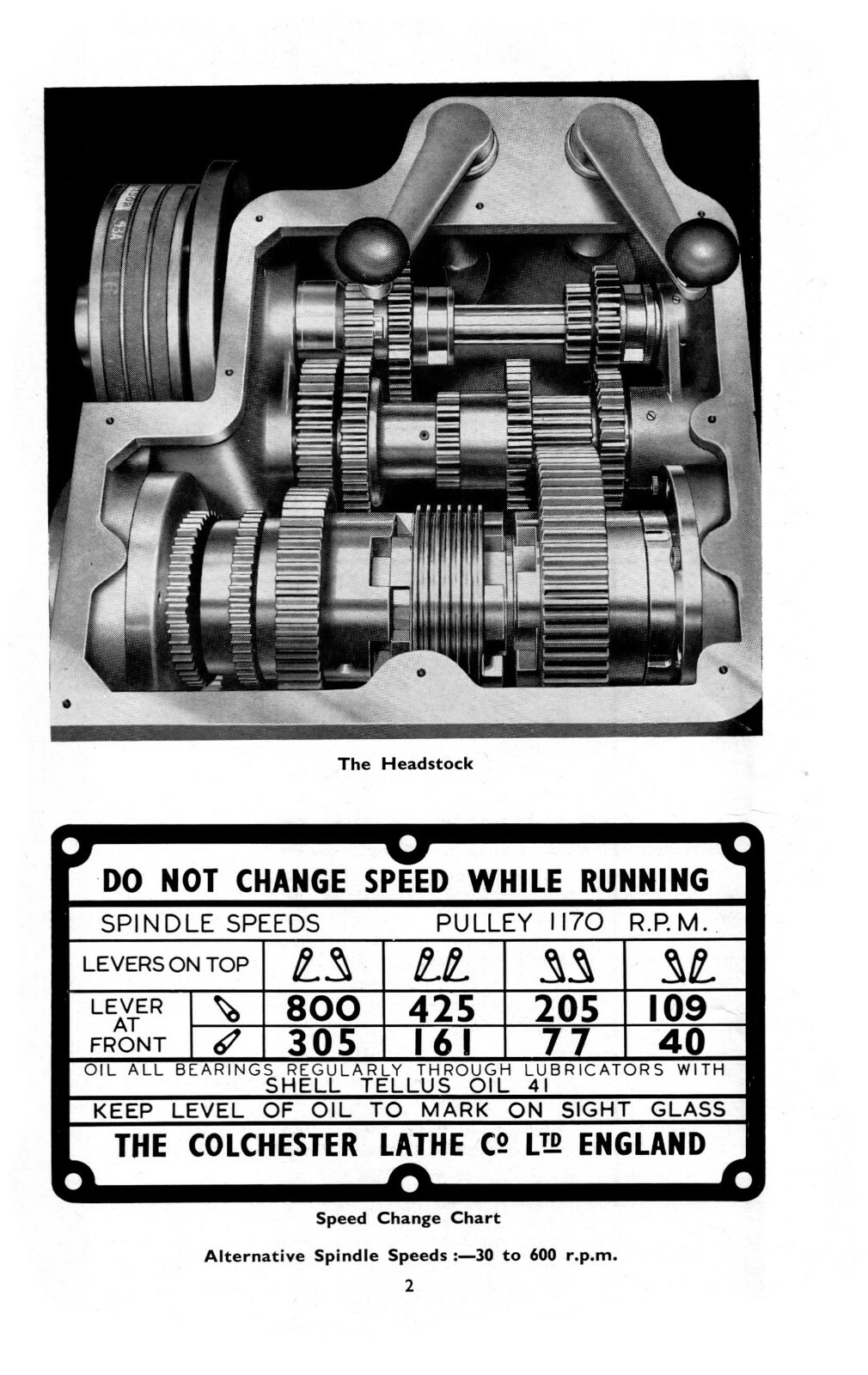 Colchester Triumph Lathe 7-1/2″ Center Instruction & Spare Parts Manual #691