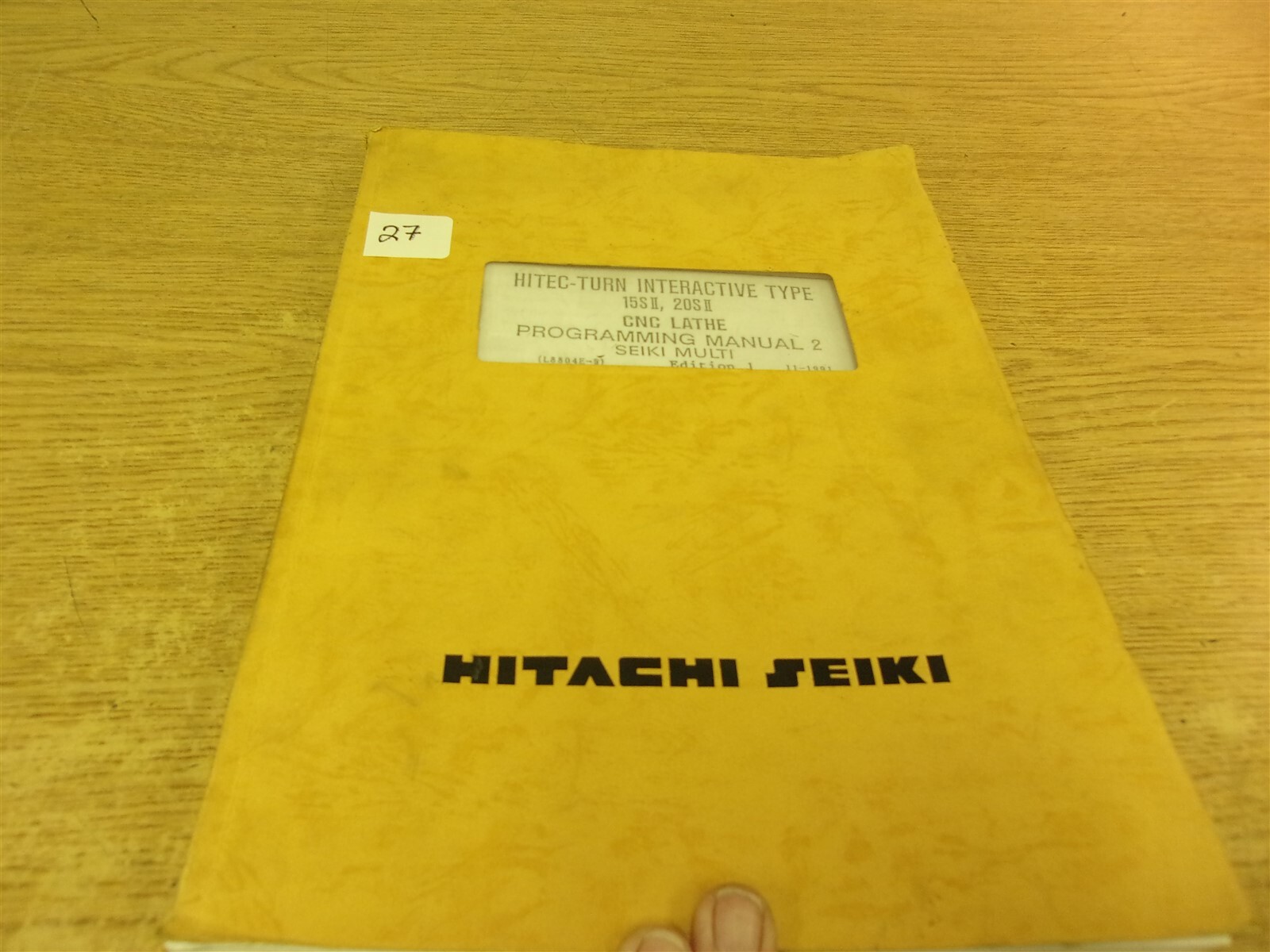 Hitachi Seiki Hiter Turn Interactive Type Lathe Manual “27” *FREE SHIPPING*