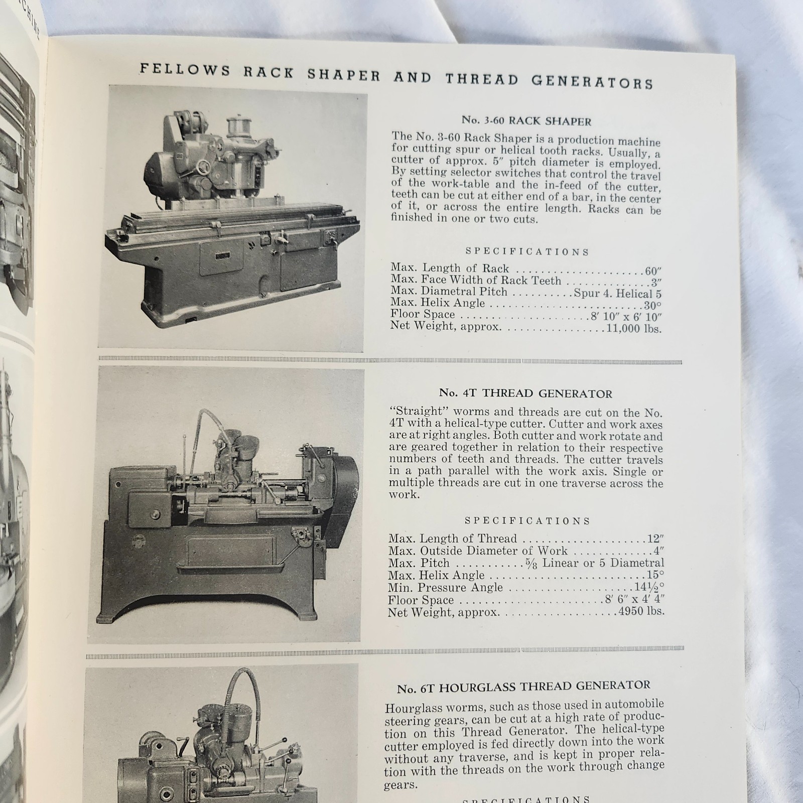 Fellows Gear Shaper Co. Catalog machines and Parts