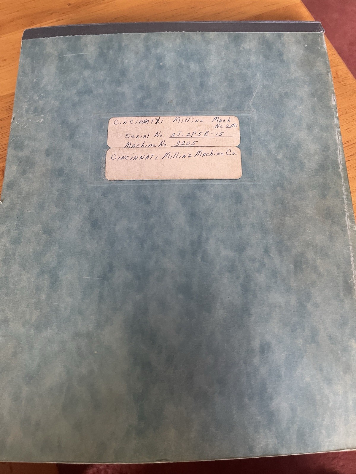Cincinnati Milling Machine Parts Catalog for No. 2ML, 2 MI and 3 MI
