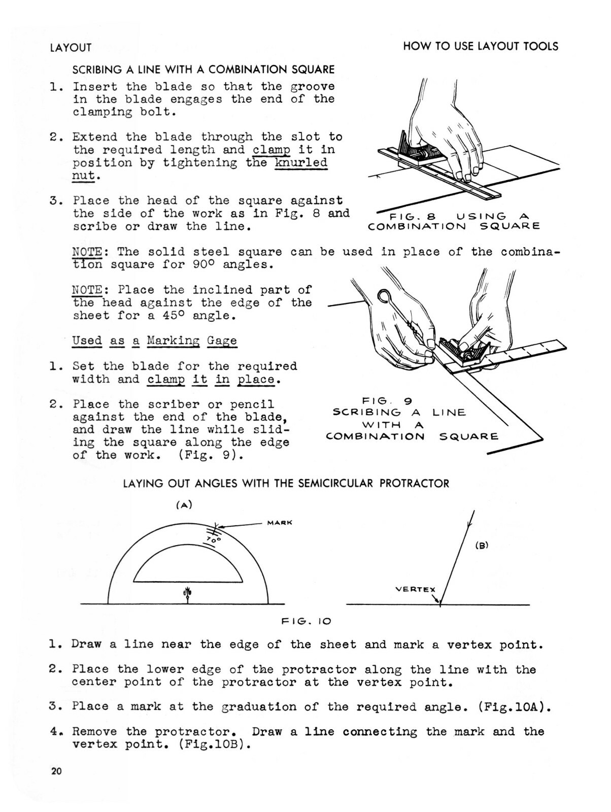 Sheet Metal Working Series Measurement & Layout Instruction Manual #1322