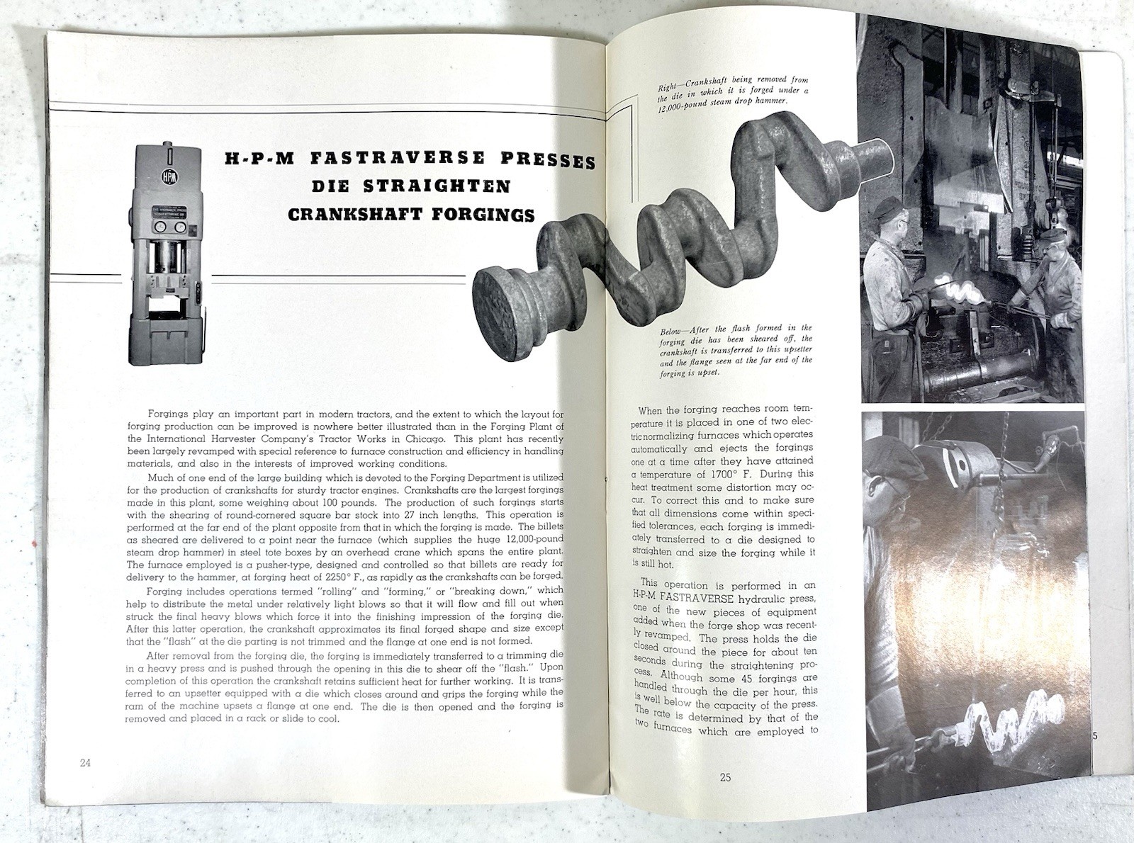 RARE Vintage The Hydraulic Press Manufacturing Informational Magazine No. 36