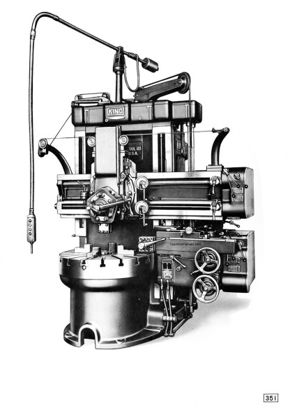 King 30″-36″-42″ VTL Vertical Boring Turning Machine Operator Parts Manual 1384