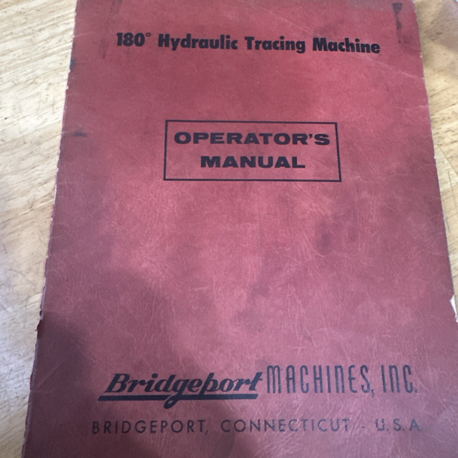 Bridgeport Milling Machine180 Hydraulic Tracing Mchine
