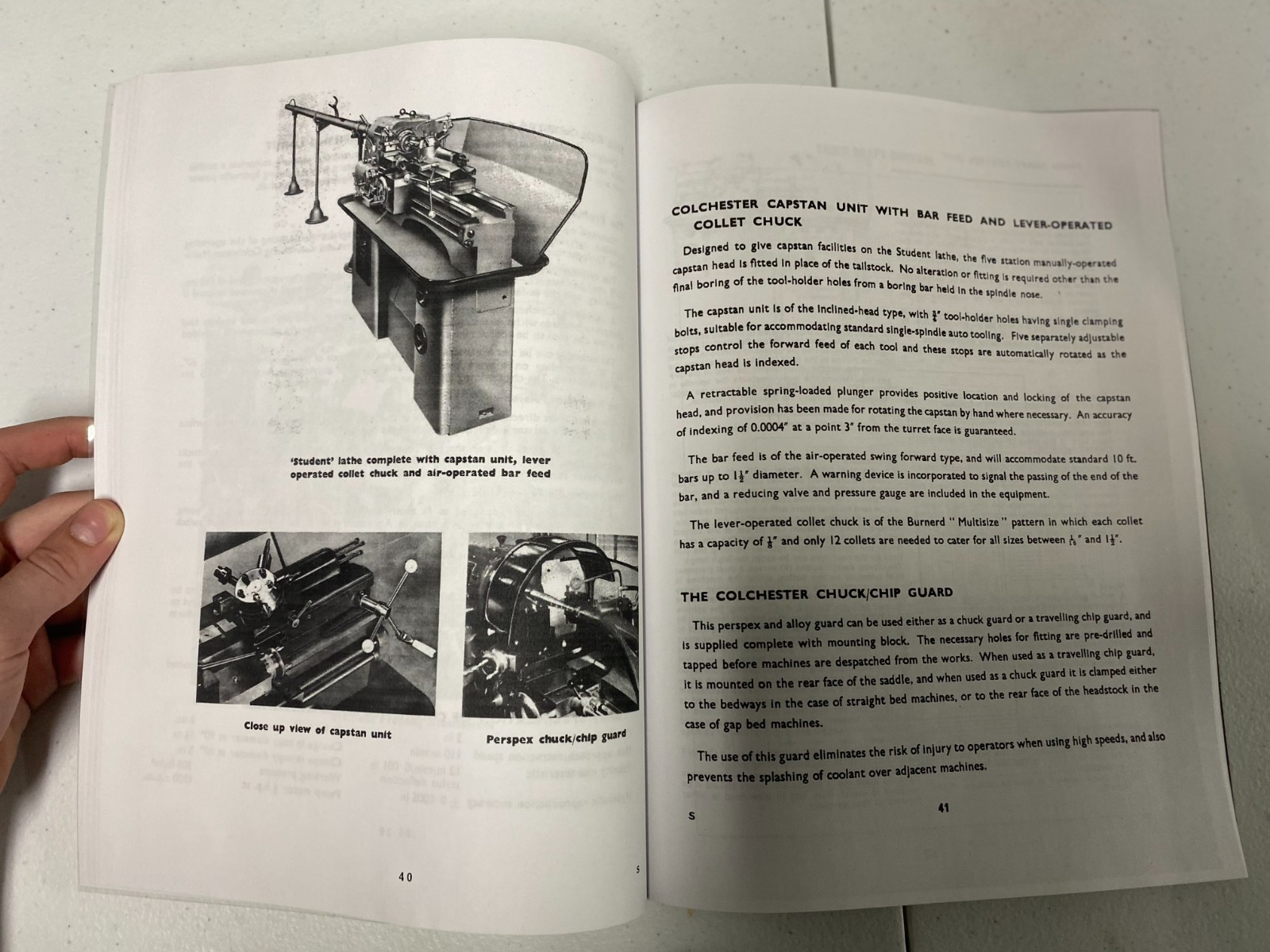 4659 LATHE INSTRUCT & PARTS MANUAL FITS COLCHESTER STUDENT 6×24 12×24 SN2-4659