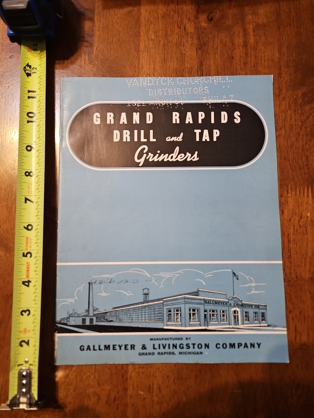 GALLMEYER LIVINGSTON GRAND RAPIDS DRILL TAP GRINDERS CATALOG