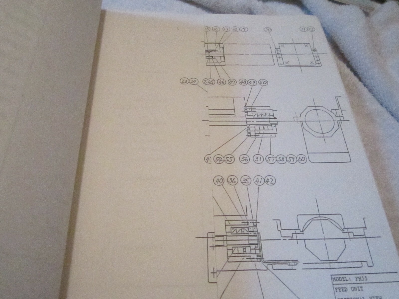 TOYODA FH55 Horizontal Spindle Machining Center Parts Catalog Manual BOOK