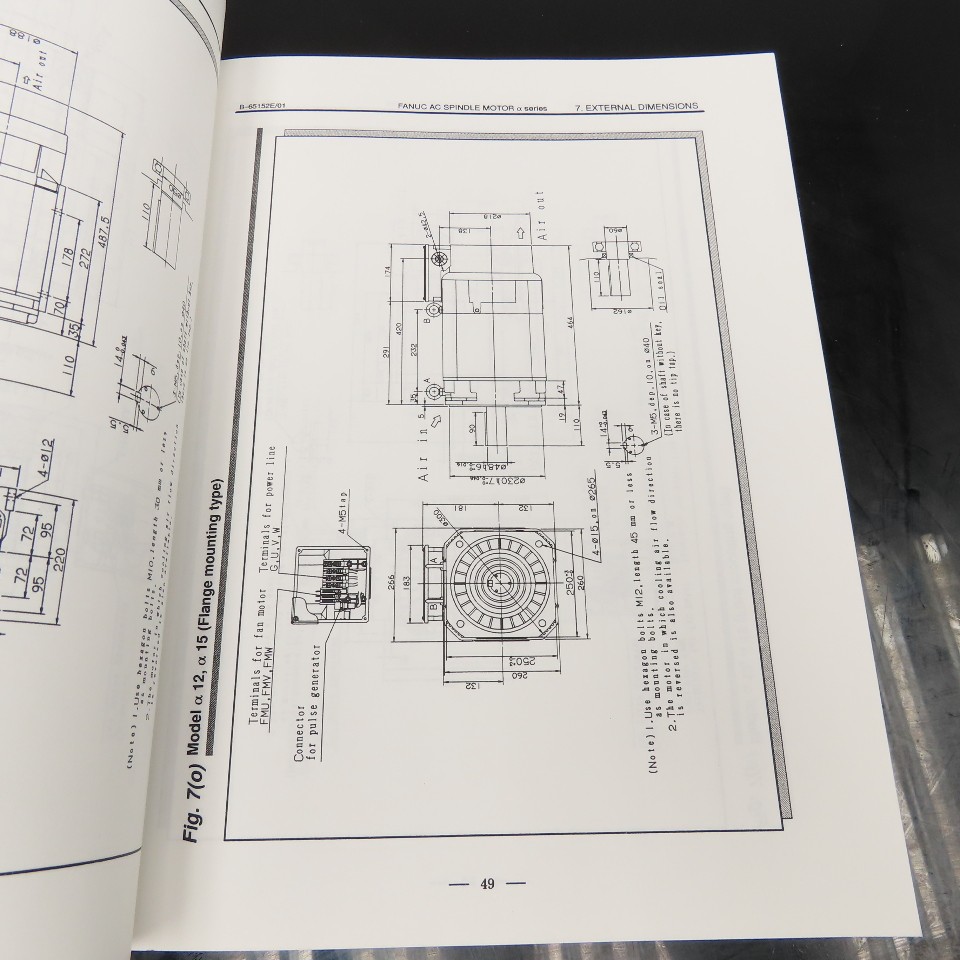 GE Fanuc GFZ-65152E/01 AC Spindle Motor Descriptions Manual Alpha a Series