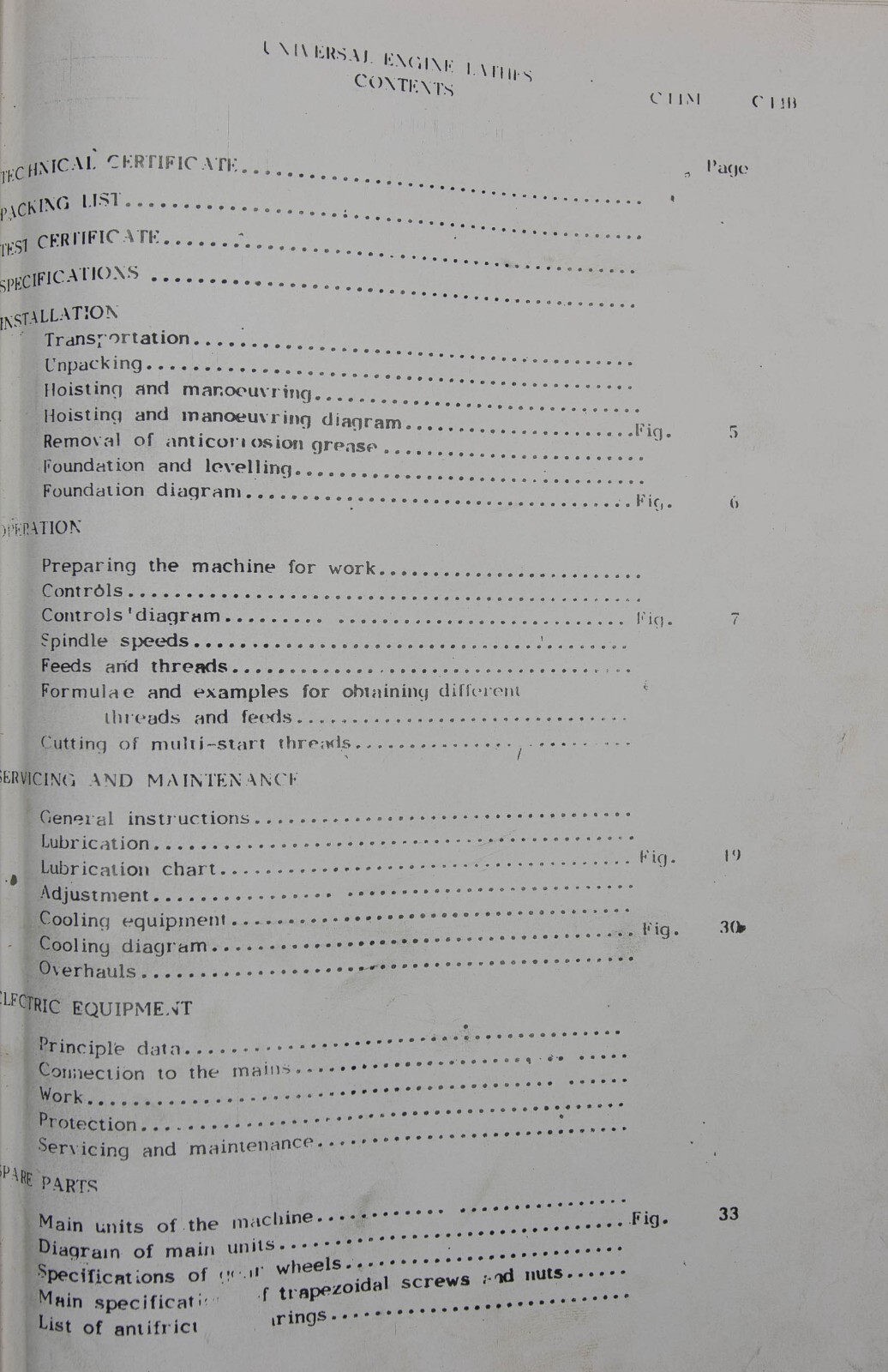 LION Mashstroy Troyan C11M C11B Lathe Operations, Maintenance and Parts Manual