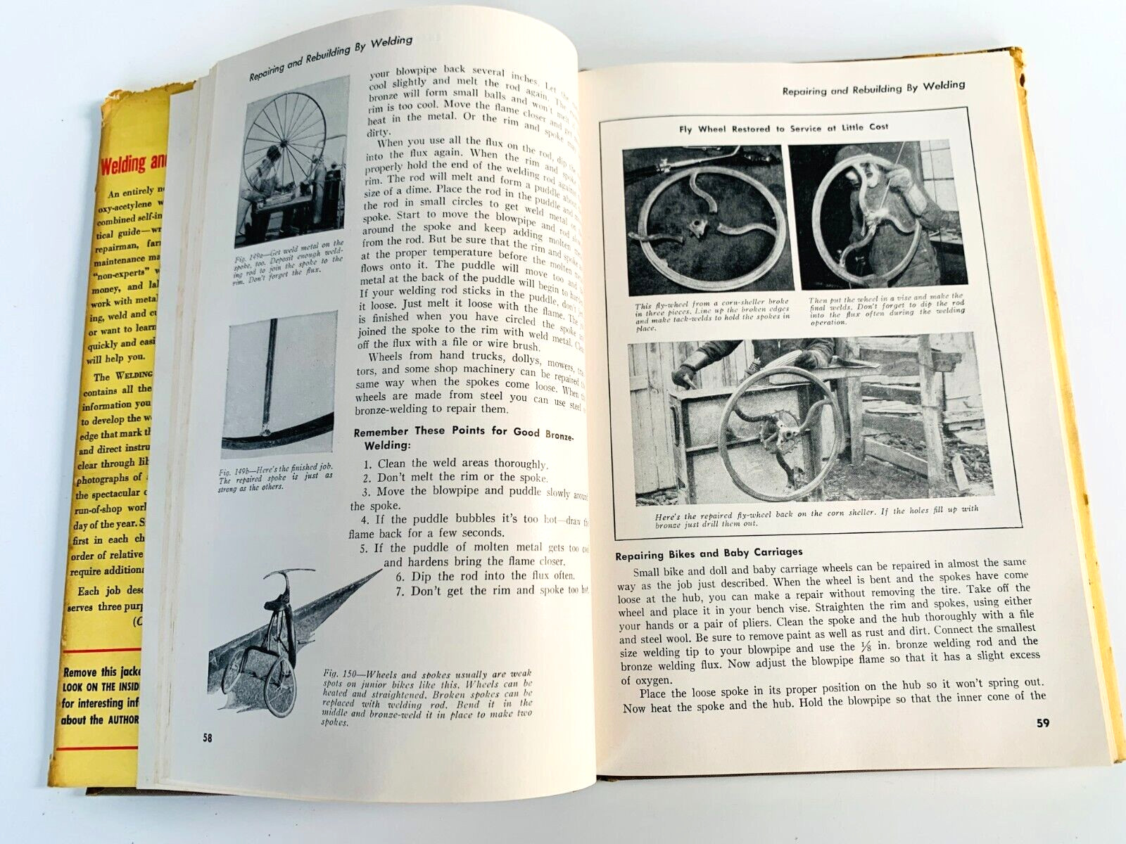 LINDE WELDING AND CUTTING MANUAL book 1957 Operations Metal Fabrication VINTAGE