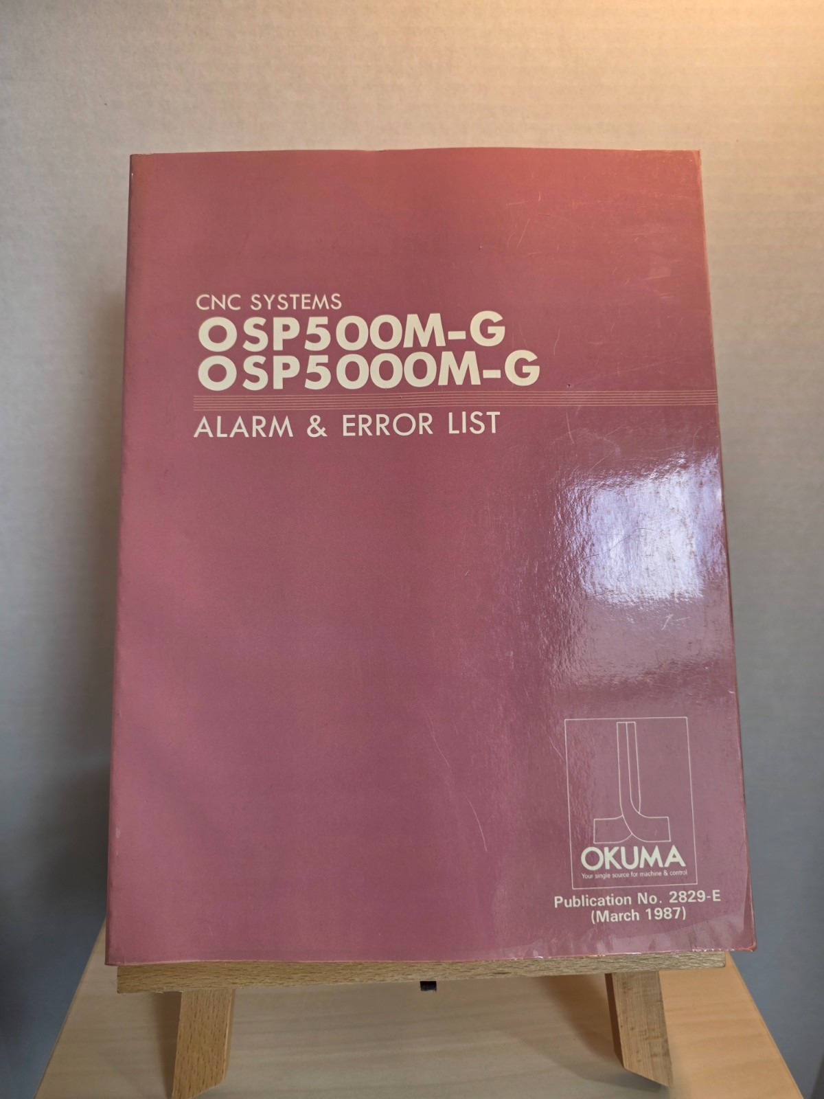 Okuma CNC Systems Alarm & Error List – OSP500M/OSP5000-G