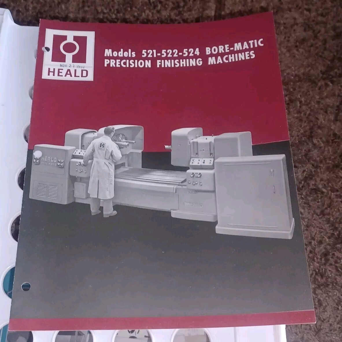 HEALD COMPANY Catalog MODELS 521 522 524 BORE-MATIC PRECISION FINISHING MACHINES