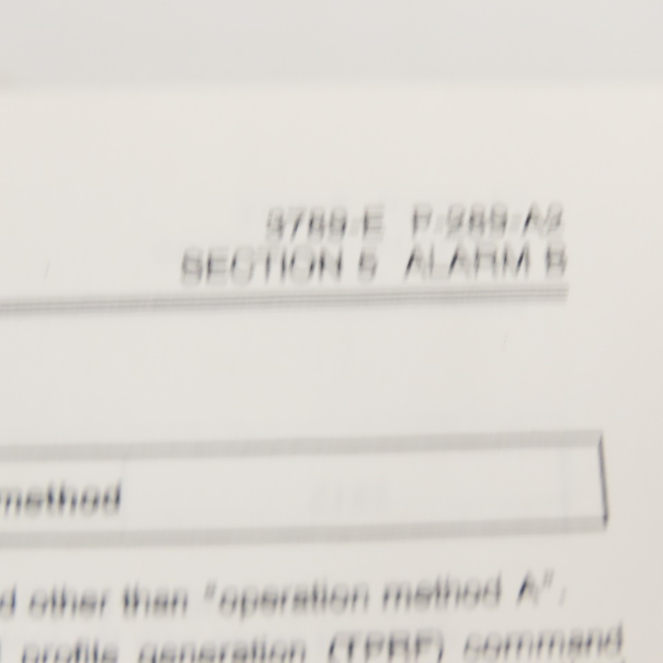 Okuma OSP7000M OSP700M 3789-E-R2 Alarm & Error Lost Manual 3rd Edition