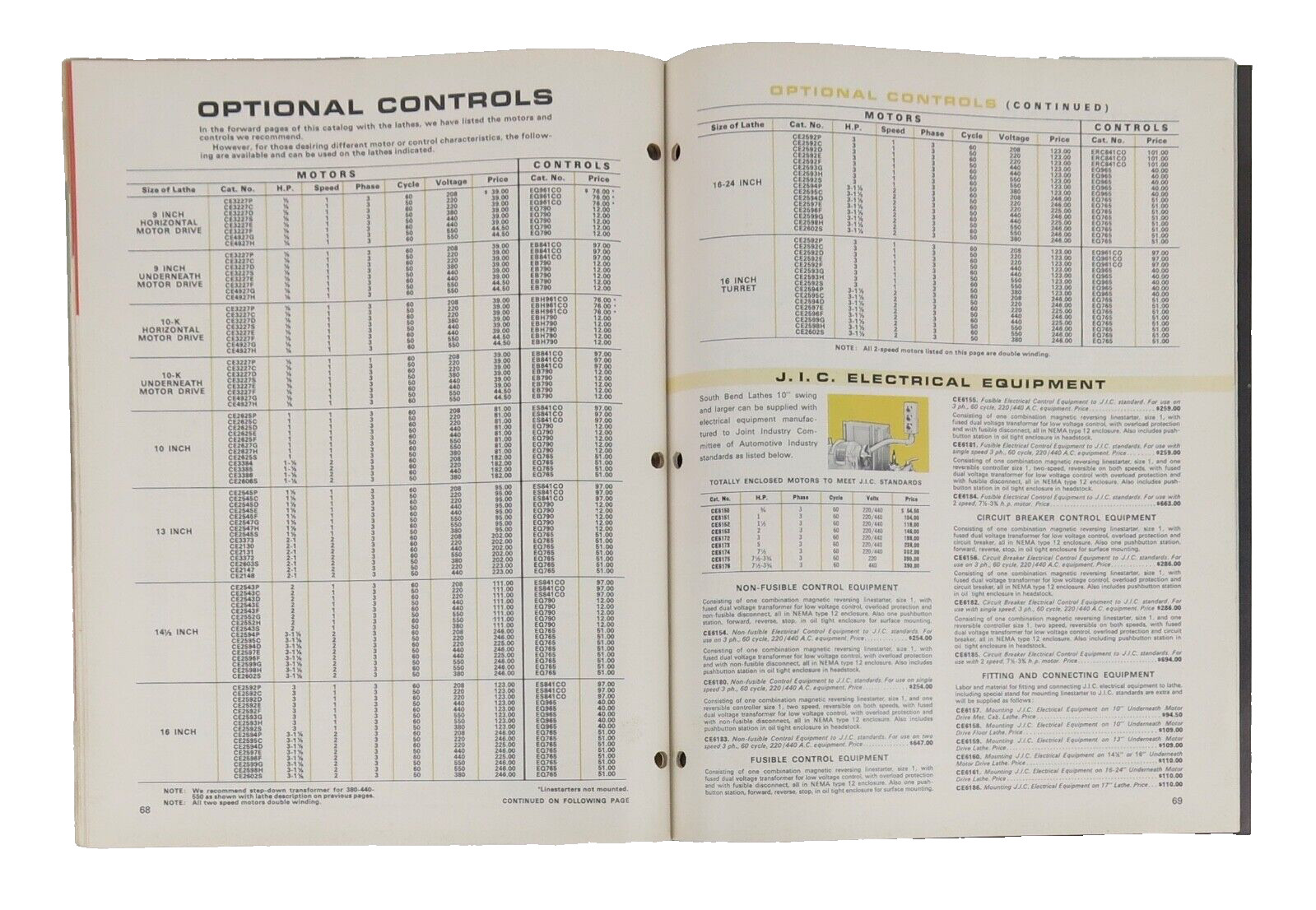 Vintage South Bend Lathe 6601 Machine Tools Catalog 1960’S Original