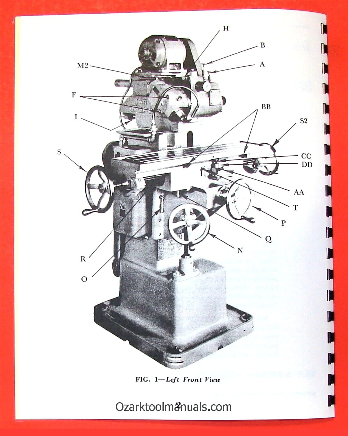 VAN NORMAN 12 Ram-Type Milling Machine Owner Operator’s & Parts Manual 0731