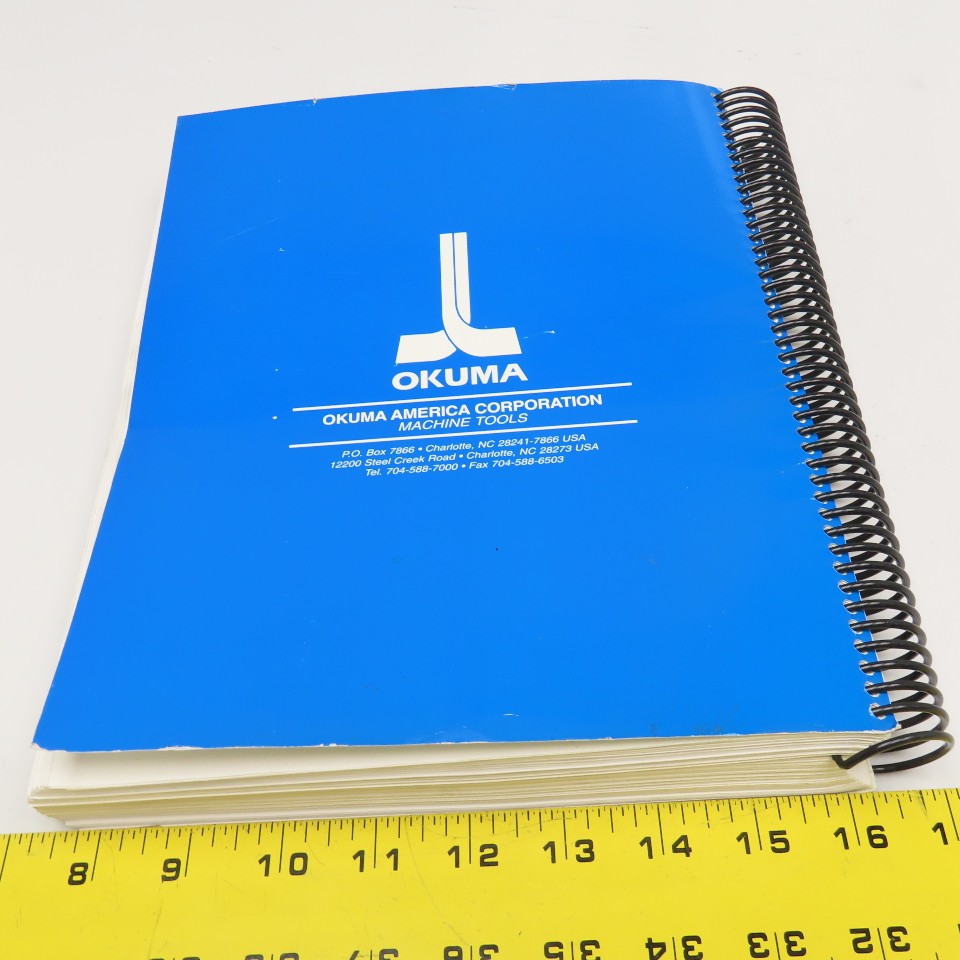 Okuma OSP7000M OSP700M 3750-E-R2 Operational Manual