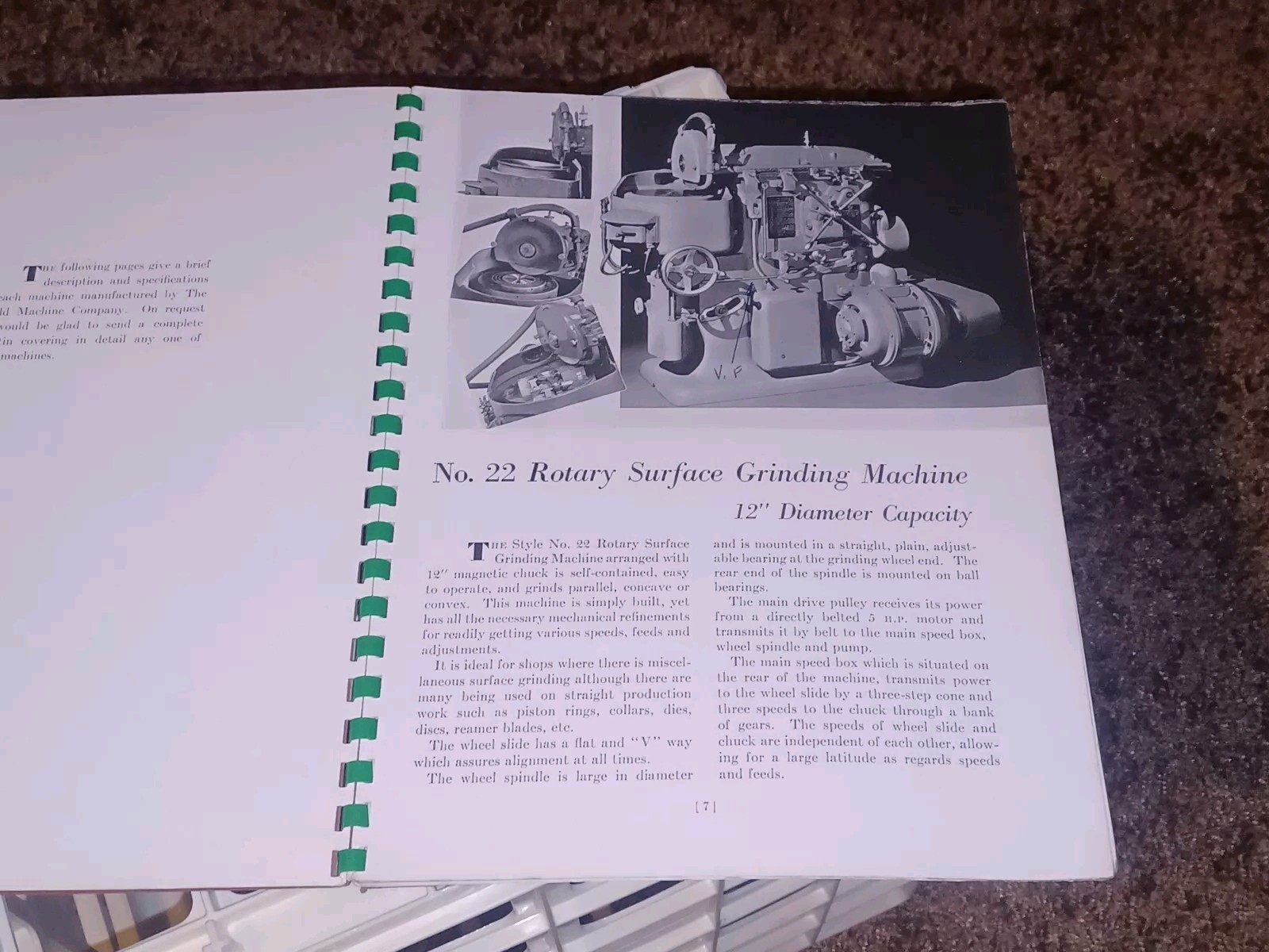 HEALD COMPANY Precision GRINDING BORING Borizing MACHINES CATALOG BOOK Issue 11