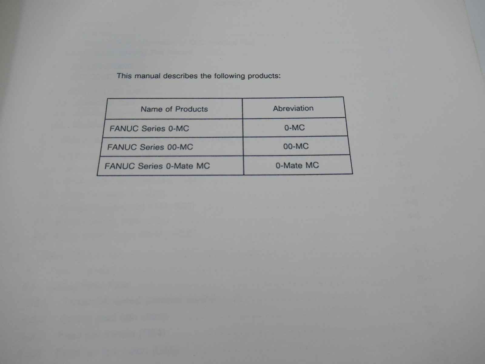 GE Fanuc Automation Operators Manual 0M/00M-MODEL C / 0-MATE MODEL C “Look”