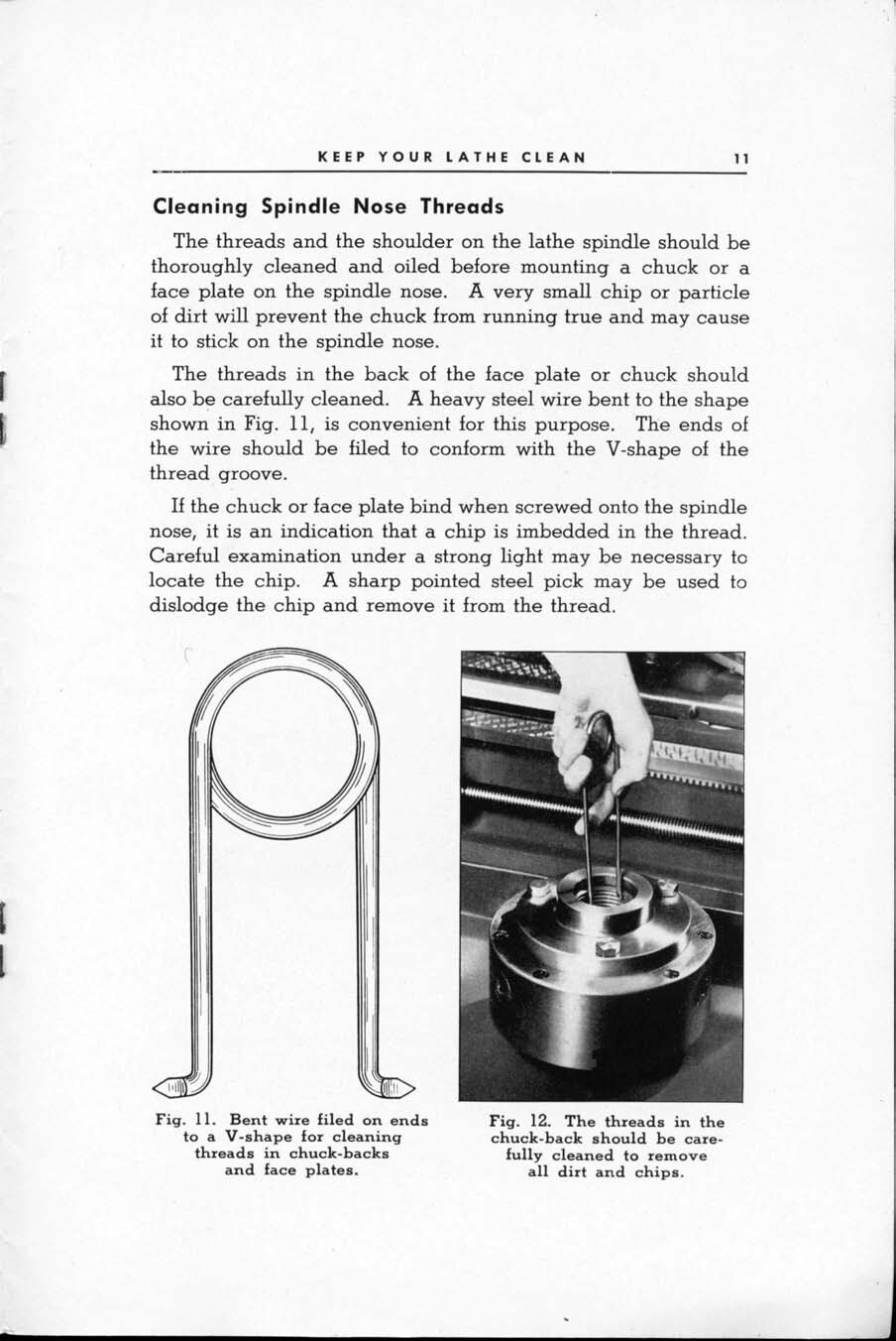 Lathe Manual Fits 1946 South Bend No. H-1 – Keep you Lathe Clean H-1