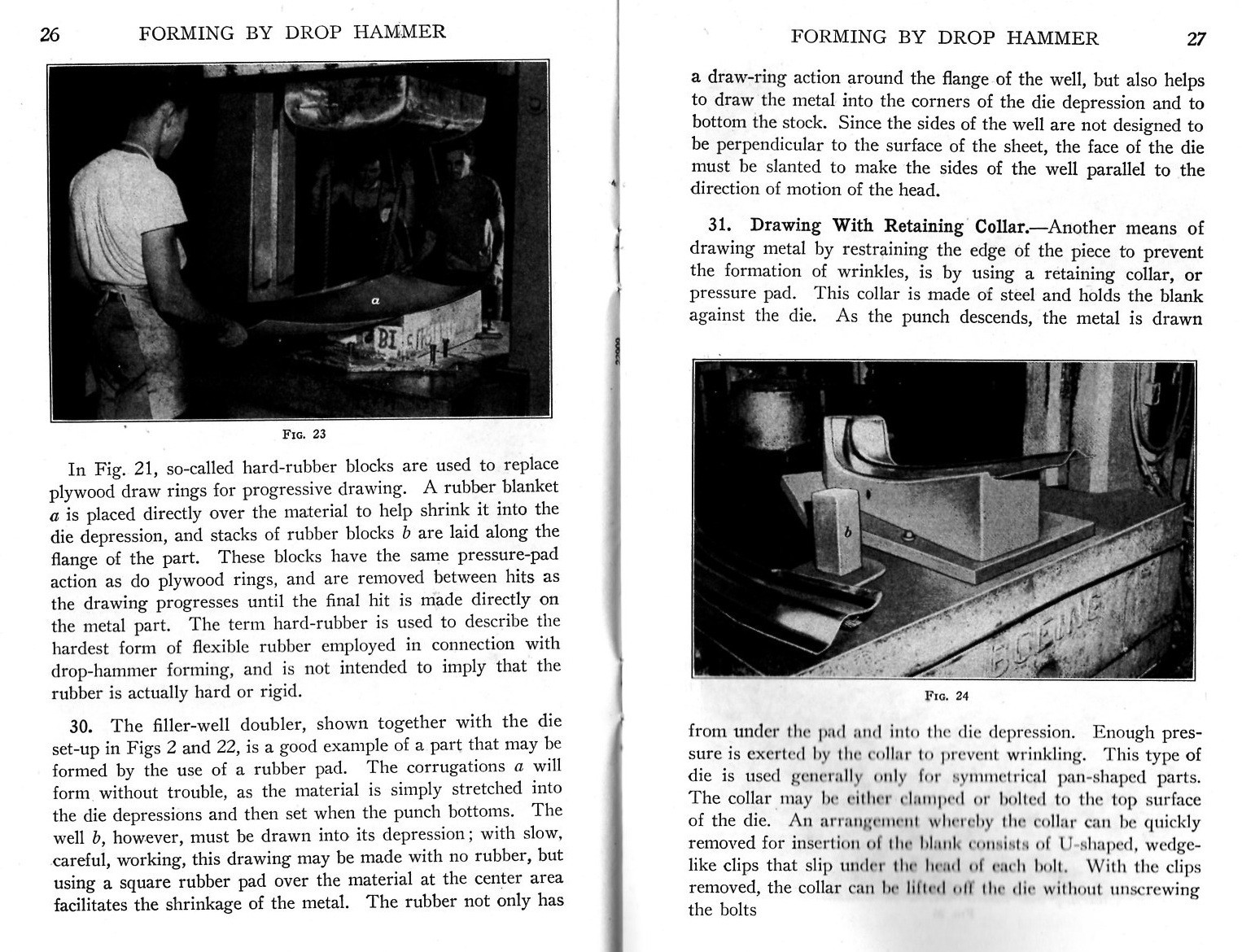 Forming SHeeT METAL with a DRoP HAMMER- US Navy WW2 reprint
