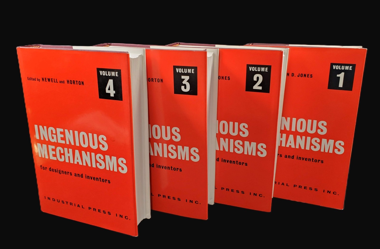 Ingenious Mechanisms for Designers Inventors Industrial Press 4 Books HC DJ